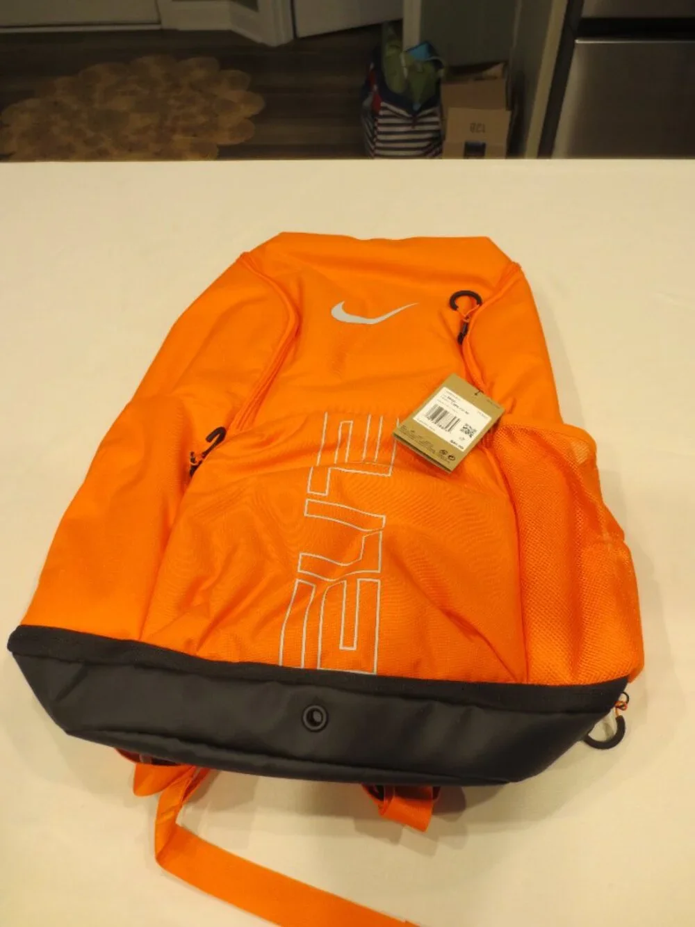 Nike Hoops Elite Basketball Backpack 32L Orange - School Bag - New w/ Tag